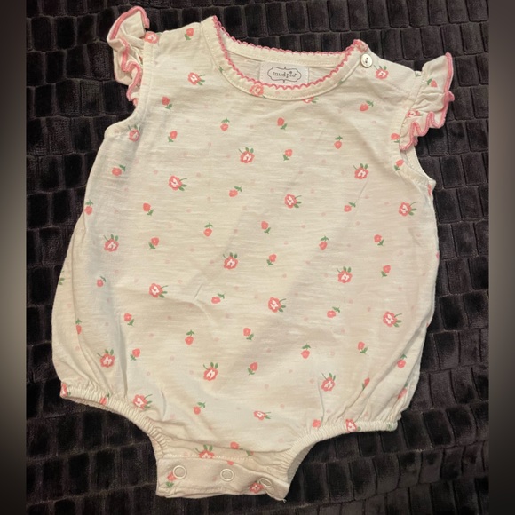 Mudpie 3-6 months girls onesie/romper-Excellent used condition - Picture 2 of 7